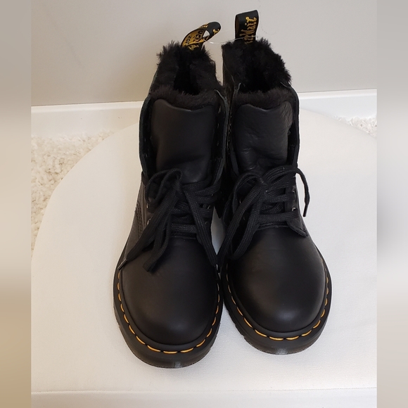 Dr. Marten 1460 Pascal Faux Fur Lined Boots - Picture 2 of 7